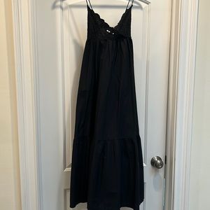 Zara black maxi/midi dress